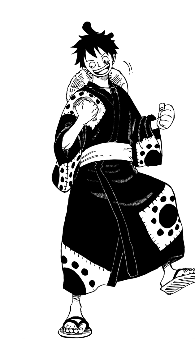 Luffy + kimono One Piece 912- Wano