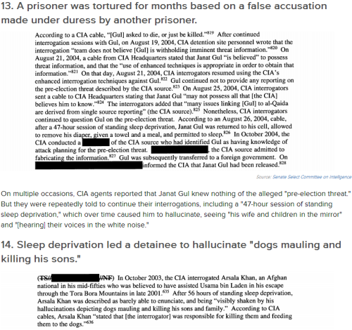 thinksquad:16 Horrifying Excerpts From the Torture Report That the CIA Doesn’t Want You to See