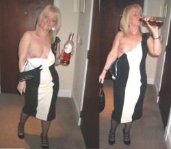 Pissed up tart from Hemel Hempstead about to get gangbanged by blokes she met on http://app.hornyslags.co.uk/