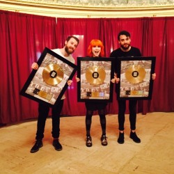 paramore:  Self-Titled is GOLD! Thank you