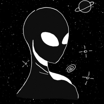 ufo-the-truth-is-out-there:  Black and white UFO/Space Moodboard: [ submission ]