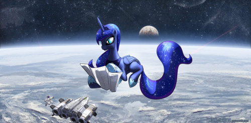 mylittleponyoficialg4:  Ponies in Spaaaaaaaaaace by Foxi-5  