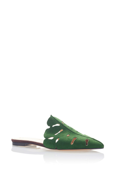 Charlotte Olympia , green verdant slipper. Fonte : www.modaoperandi.com , Source : tinamotta.tumblr.
