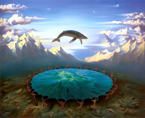 all-of-a-tremble:  Vladimir Kush (born 1965) is a Russian born surrealist painter and sculptor. He studied at the Surikov Moscow Art Institute, and after several years working as an artist in Moscow, his native city, he emigrated to the United States,