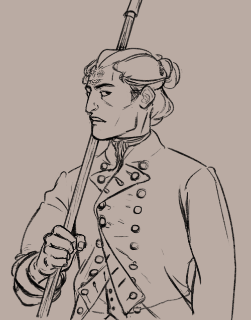 foolsfantasies:i should… probably learn to draw him smiling…. mh