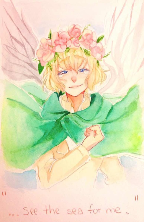 graviilean:  『 the dream he entrusted to his best friend won’t disappear 』  Rest well my beautiful pure angel, you did well :“) 