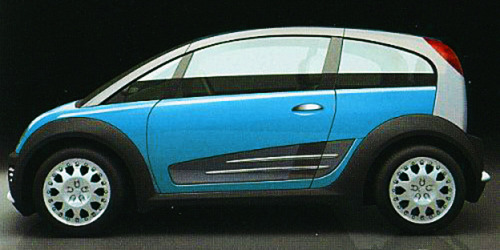 Carcerano Koi Concept, 2003. A design study for a compact premium hatchback whose design could be ad