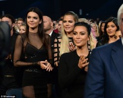 ultimatekimkardashian:  Kendall Jenner, Khloe Kardashian, Kylie Jenner, Kim Kardashian West and Kourtney Kardashian at ESPY Awards, Microsoft Theater 7.15.2015.