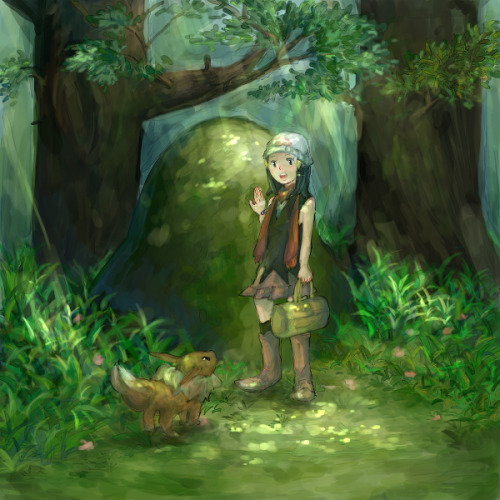 drewapple: pokemonpalooza: Artist: クエン for some reason i really love this kind of stuff. like pokemo