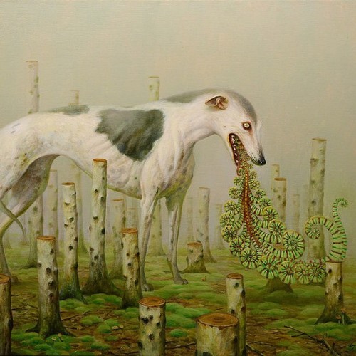 powwowblog:  New work by Martin Wittfooth. 