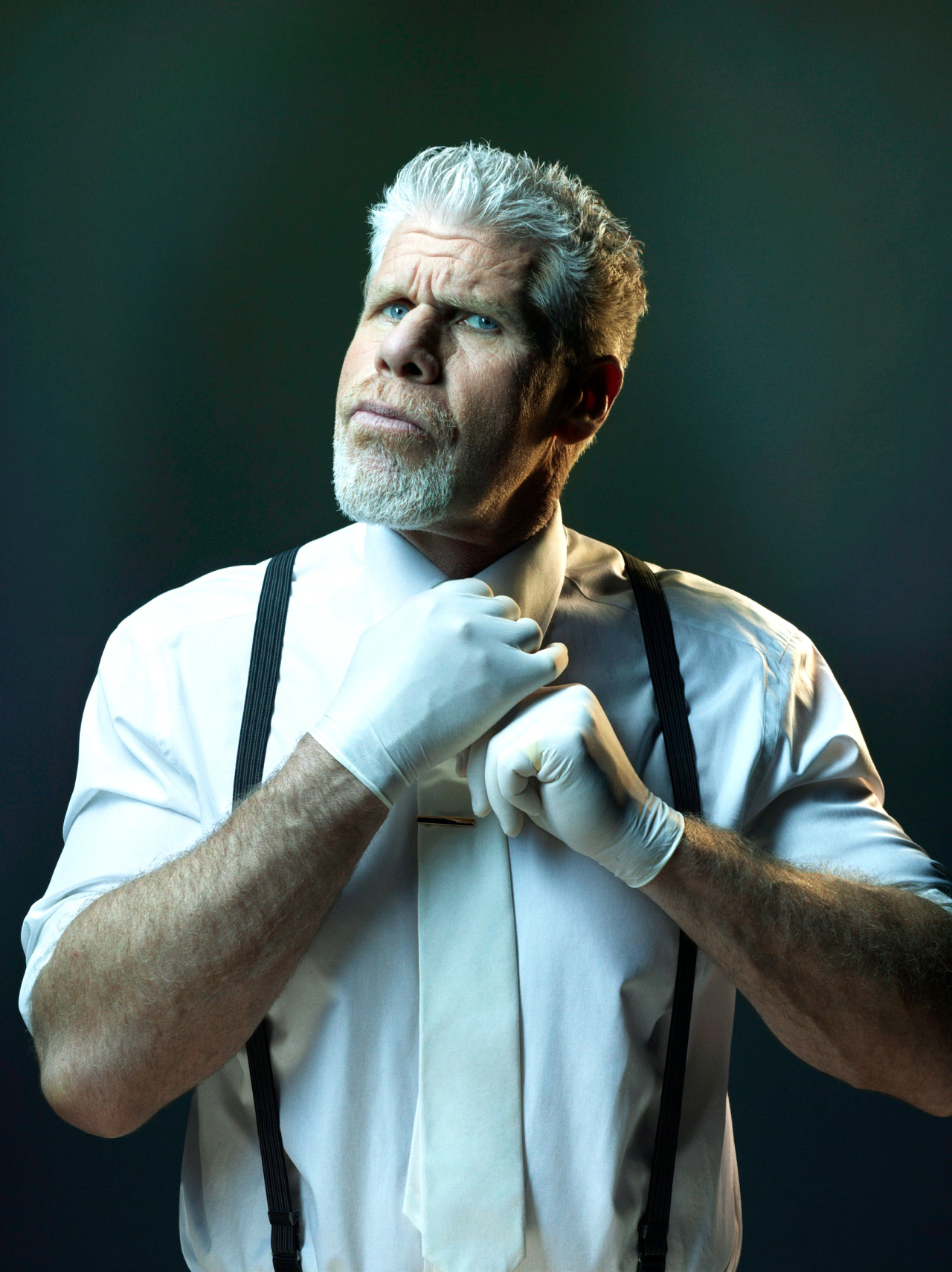sexyolddudes:  Ron Perlman(via GQ) 