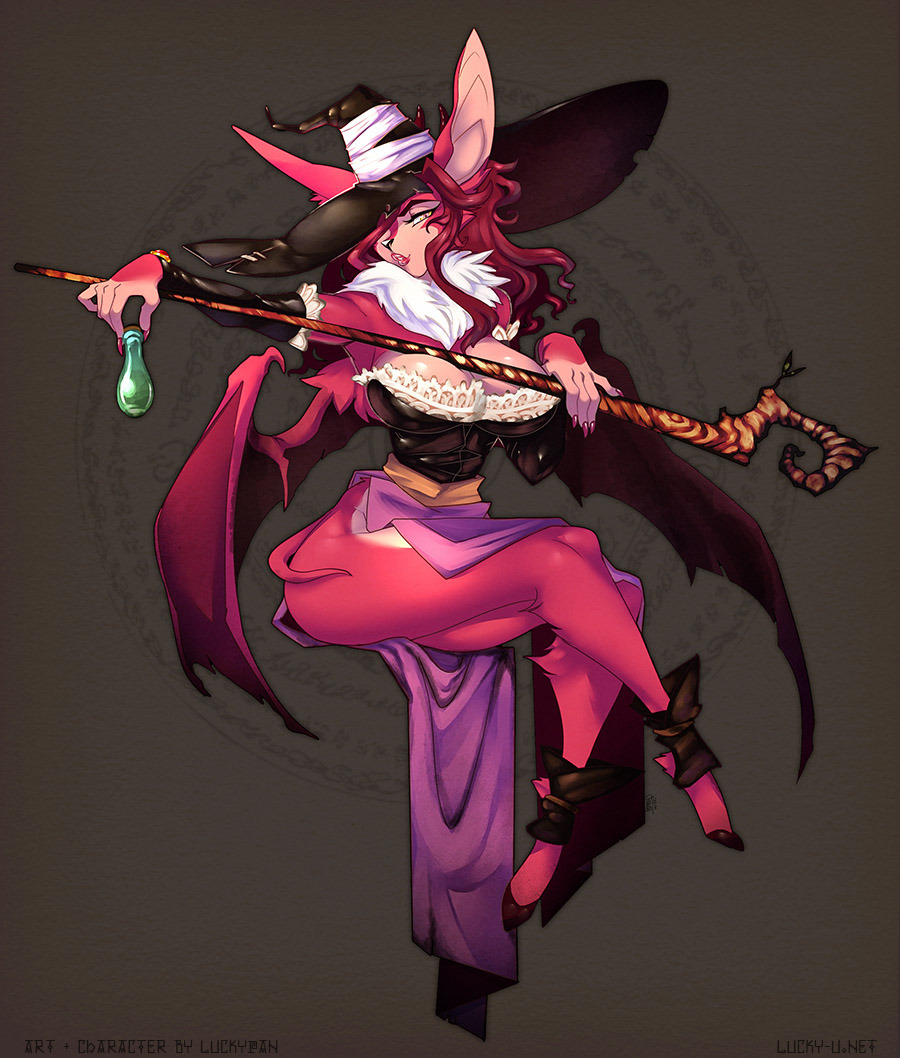luckypan:  Eeeheeee. Bliss as the Sorceress from Dragons Crown! Happy Halloween month