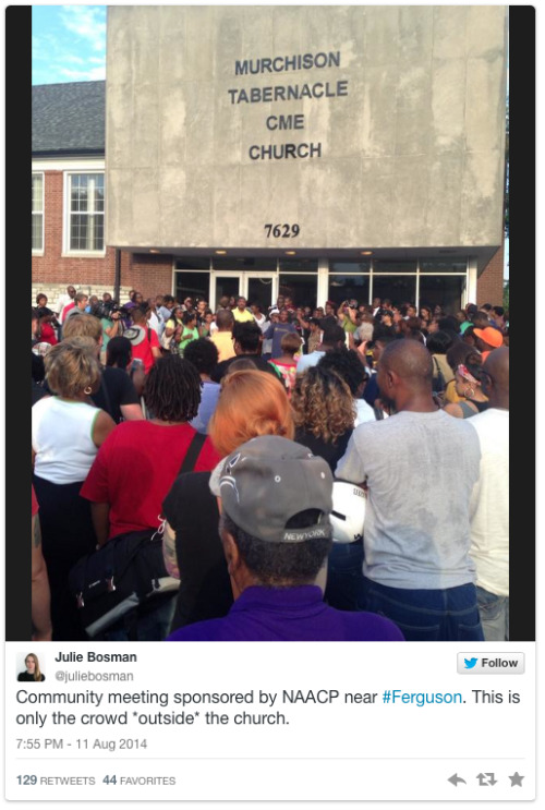 shanellbklyn:  micdotcom:  Days after Michael Brown’s death, Ferguson looks like a war zone  A vigil held for Michael Brown, an unarmed black teenager gunned down by Ferguson, Mo., police on Saturday in disputed circumstances, turned into what the media