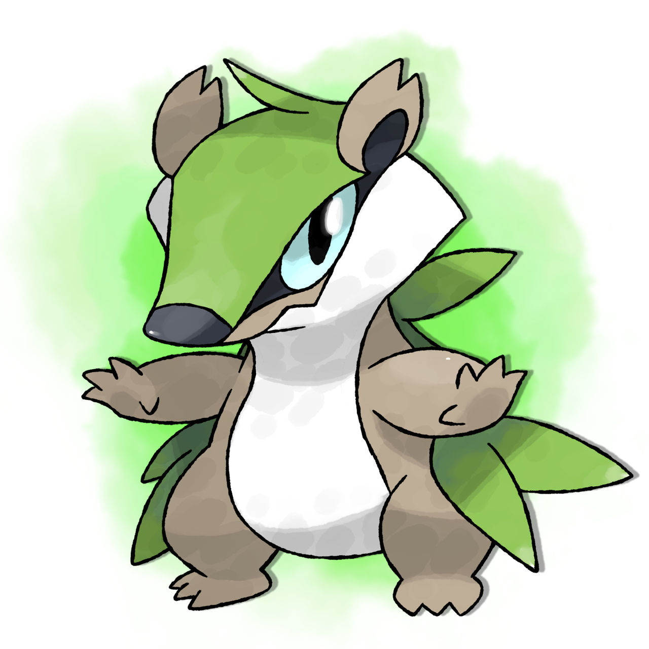 443 - Hydnirvore (Grass/Ground) - Fakemon - Metanik