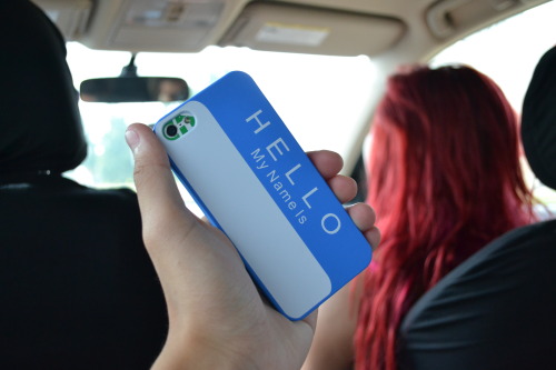 addictedpudding:  new case yay what should I write on it?  