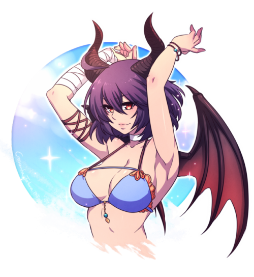crescentia-fortuna:   ✨Happy birthday to “Regris Kallen” ✨  Drew summer Grea from GBF for him~  wheeee~ cute dragon girl she is 💕     SFW Art Blog // NSFW Art Blog // Deathblight webcomic Blog // Commission info // Patreon   