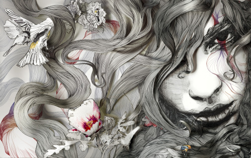 cross-connect:  Gabriel Moreno Gabriel’s work is an astonishly good mix of hand-drawn linework and digital colouring that’s packed with detail – yet immediately beautiful from afar. Illustrator, engraver and painter based in Madrid, graduated of
