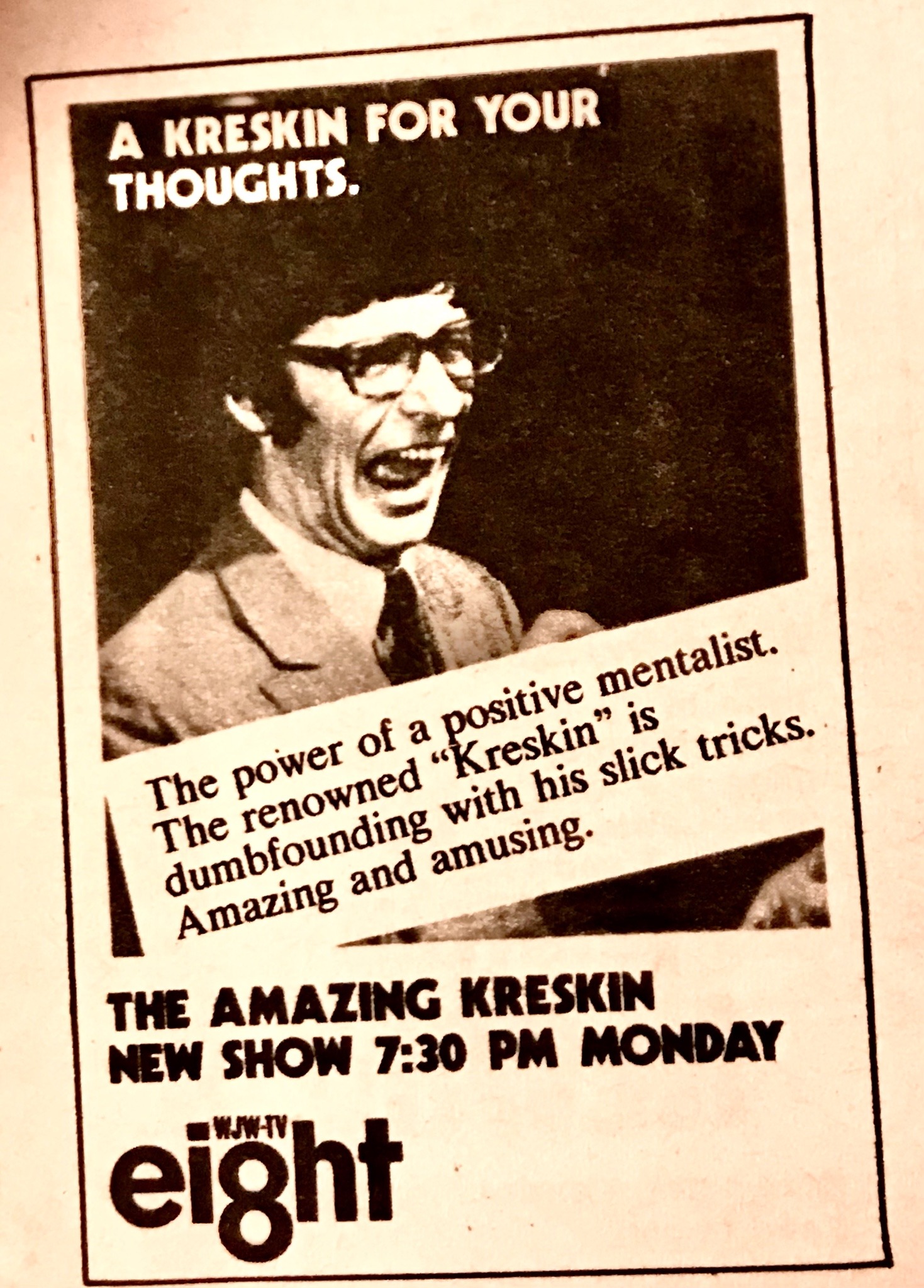Showbiz Imagery and Forgotten History, The Amazing Kreskin