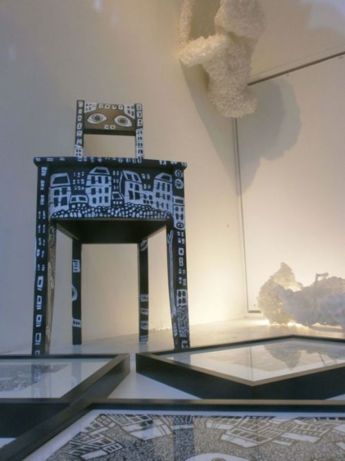 a monster chair I painted for Robert Kananaj Gallery