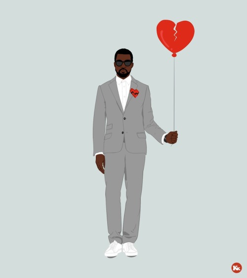 kwamekwanzaa:  Artwork I made for the 5-year anniversary of 808s & Heartbreak 