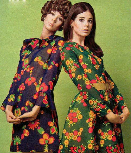 ladiesofthe60s:      Terry Reno &amp; Colleen Corby for Seventeen magazine, May