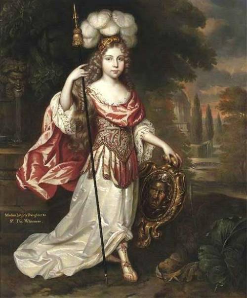 Henri Gascars  (Circa 1634 - 1701)Portrait of Dorothy Langley (1668-88), full-length, in the guise o