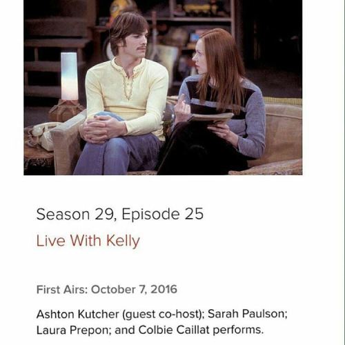 Mark your calendars everybody. #lauraprepon #ashtonkutcher #that70sshow #donnapinciotti #michaelkels