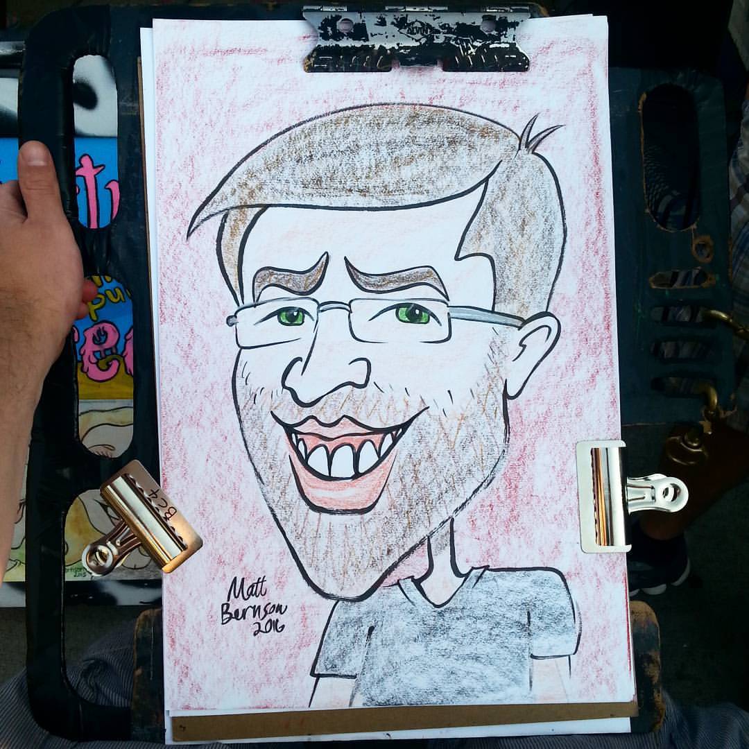 Caricature done at Dairy Delight! #caricature #caricaturist #caricatures #dairydelight