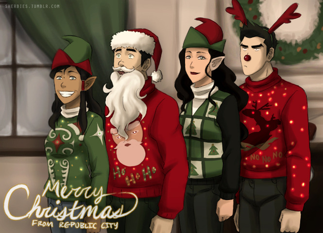 sherbies:  i tried making it look like one of those awkward family photos but idek