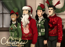 sherbies:  i tried making it look like one of those awkward family photos but idek here you go merry christmas