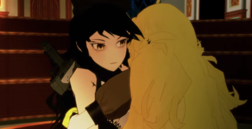 theivorytowercrumbles submitted me the Bumbleby hug scene for y screencap redraw thing I’m trying!