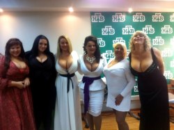 titsplosion:  BOOM… Titsplosion! this is what you call a top heavy line up lush big busts are the best,x