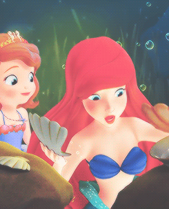 disneyismyescape:  Disney Princesses with Sofia The First (and Amber in Rapunzel’s