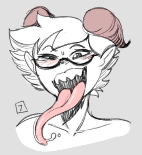 angstrom-nsfw:Kinktober #7: long tongues. Felicity’s to be precise