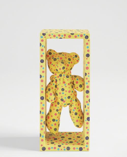 YAYOI KUSAMA. Bear (AWS), 2000, acrylic on wood and mixed media.