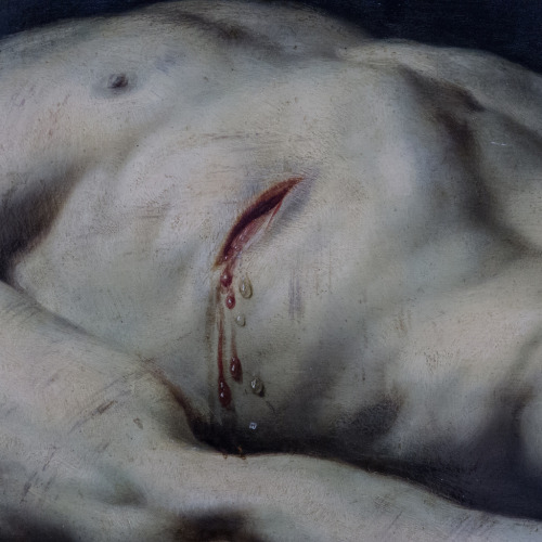 v-ersacrum:Philippe de Champaigne, Dead Christ (details), 17th century