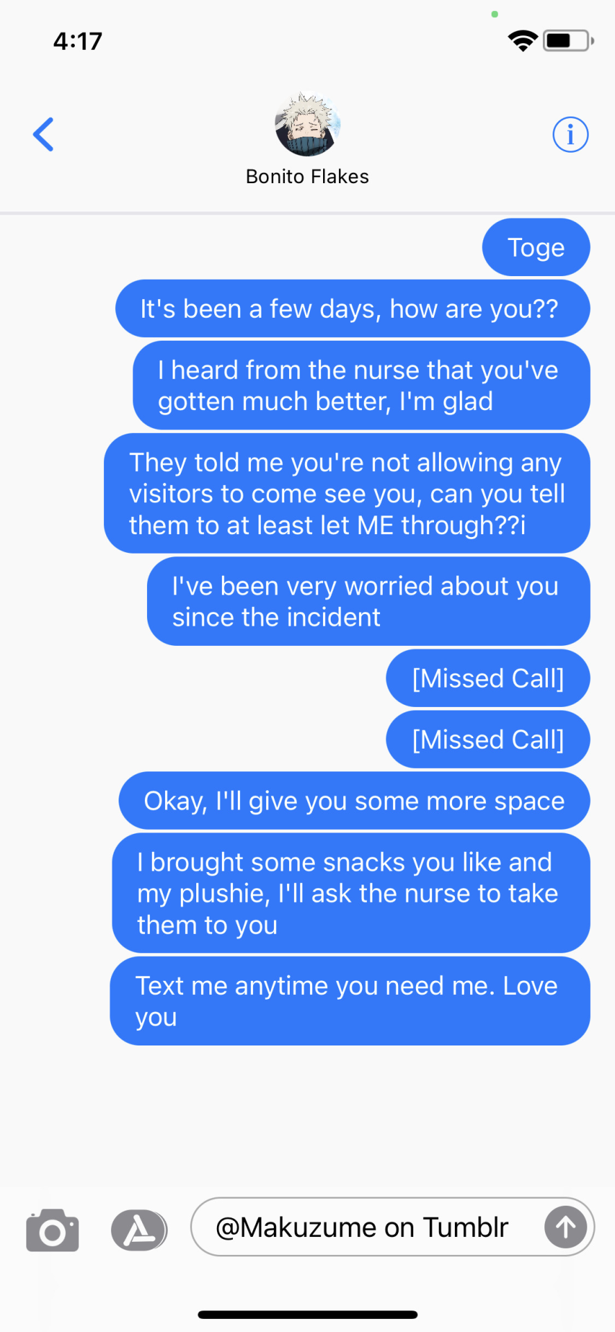 Toge Accidentally Uses His Cursed Speech On You (Part 1 & 2; SMAU + FIC)