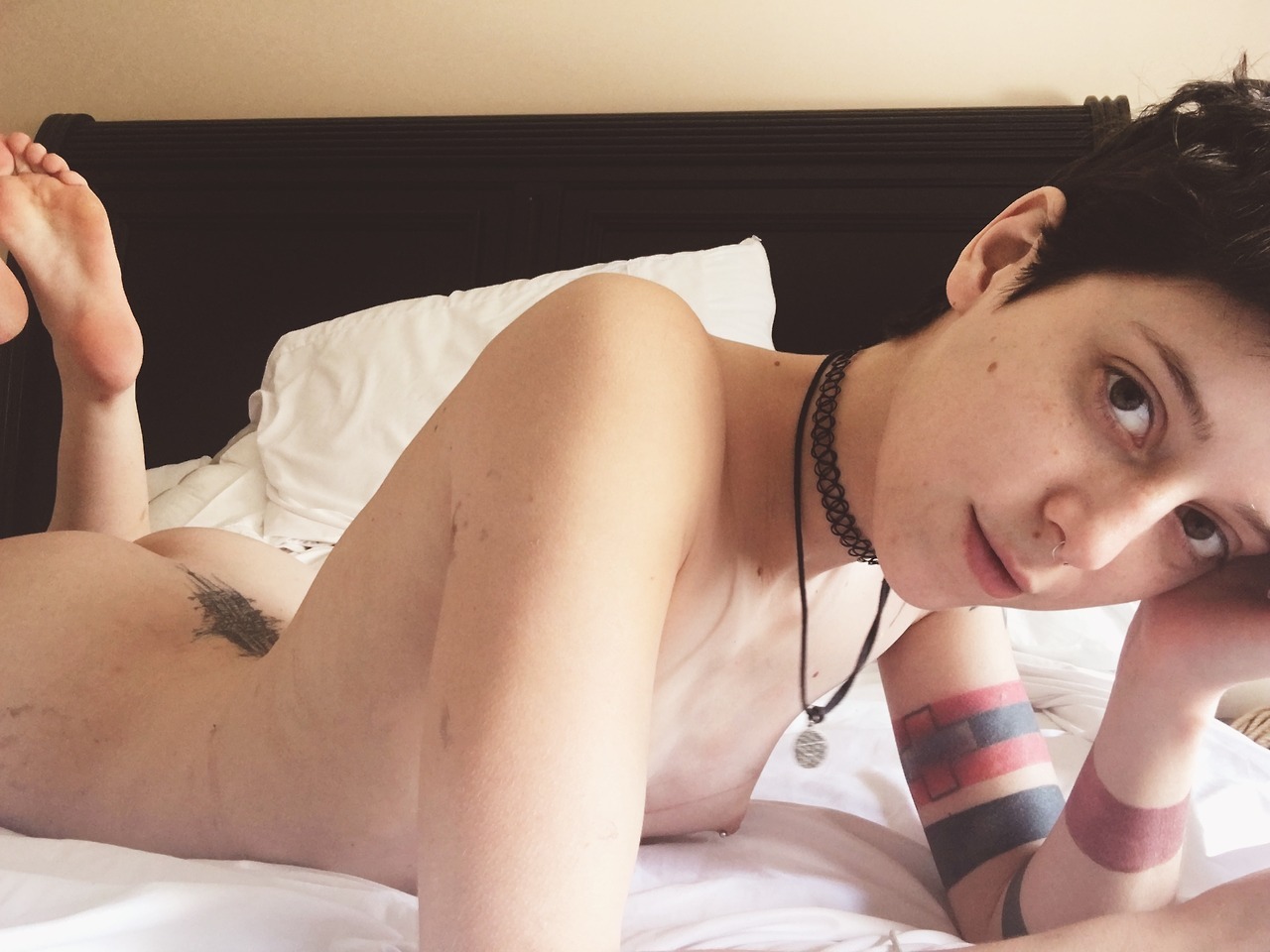 camdamage: Selfies from the other day cuz pubes and rope mark reasons. 