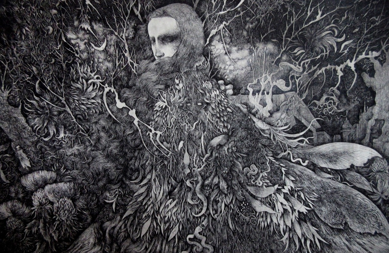 pankurios-templeovarts:  Etchings - black wonders by Ikuma Nao. 2nd set. 
