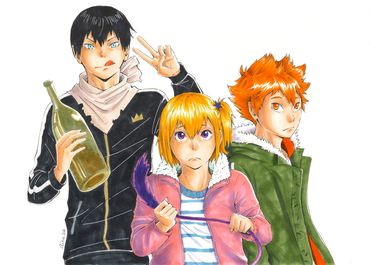 ainudraws:  Haikyuu!! + Noragami Au requested by Anon KageHinaYachi Noragami AU with