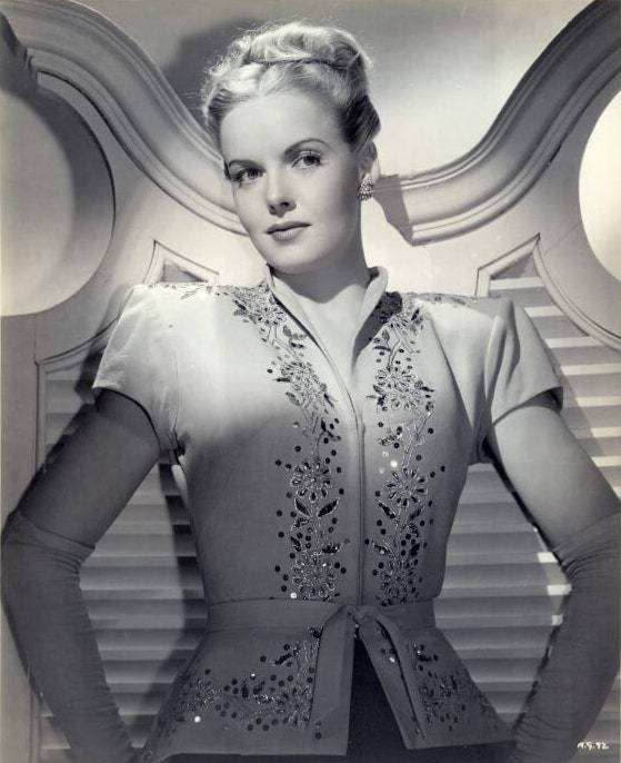 Photos of Angela Greene in the 1940s.