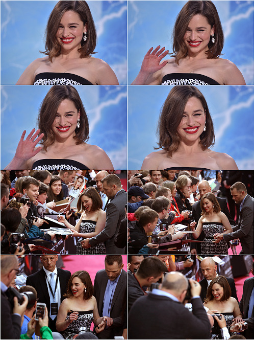 farfarawaysite:Site Update: Emilia Clarke Event HQ Tagless Live Photo Updates [x]Please consider a r