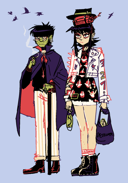 omoulo:murdoc and noodle go to the shop♡ patreon