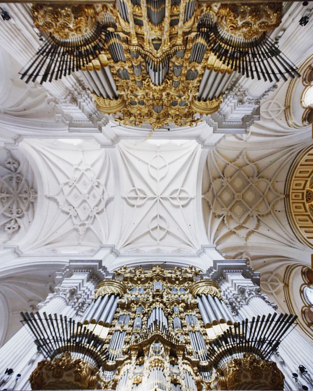 Looking up at the organ at Granada Cathedral in Spain
#architecture #interior #church #cathedral #granada #spain #organ