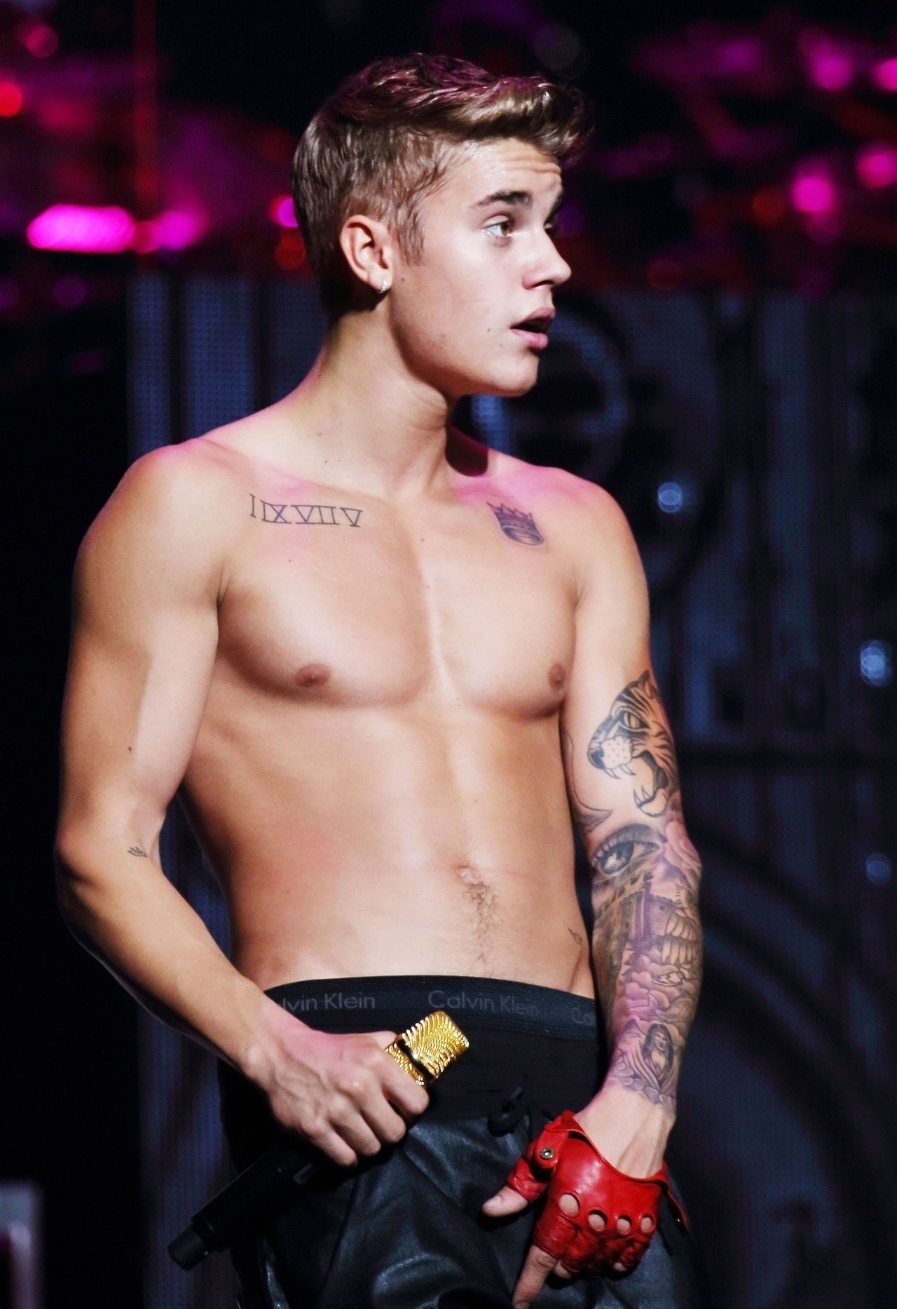 Justin bieber muscles