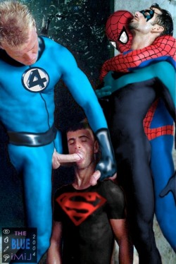 noc8:  unclelucas:  xxxgaysuperheroes:   gaylyplanet:    gaylyplanet.tumblr.com    Superheroes need fun too  For plenty more x-rated superhero posts. CLICK HERE with posts from May 2012 onwards. Check them out   Super Fuck!  Hot