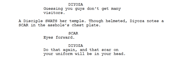 Hope you enjoyed “Nakara,” written by Erica Meredith and directed by PJ Pesce. First up, we have Diyoza going for the jugular in the epic teaser sequence.  