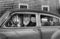 bonvivanski:  by Inge Morath, (from the Mask Series with Saul Steinberg), 1962.  