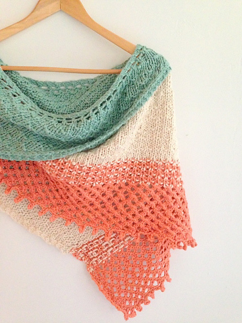 Free Knitting Pattern: Big Island Wrap by Little Church Knits