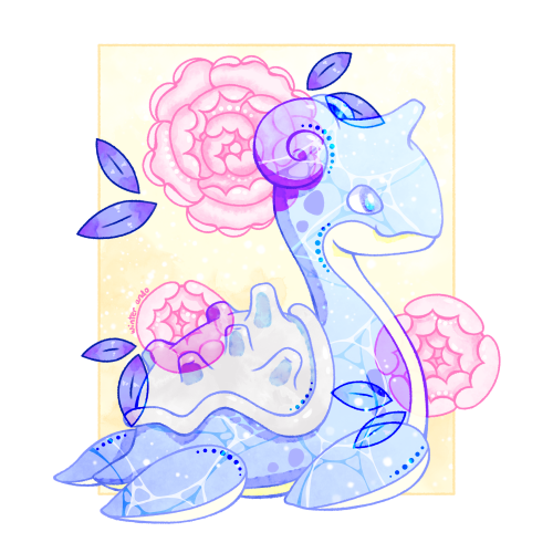 winter-ando:Lapras + Flowers~Reblogs Appreciated~Redbubble Shop | Instagram | Ko-fi